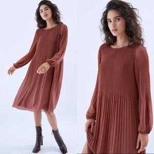 Aritzia Wilfred Daydreamer Midi Dress Pink